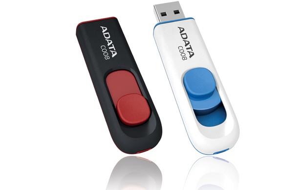 MEMORY DRIVE FLASH USB2 32GB/BLACK/RED AC008-32G-RKD A-DATA