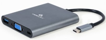 Gembird USB Type-C Multi-Port Adapter + Card Reader