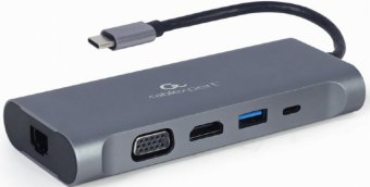 Gembird USB Type-C Multi-Port Докстанция + картридер