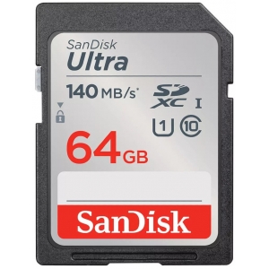 Sandisk карта памяти SDXC 64GB Ultra 140MB/s UHS-I