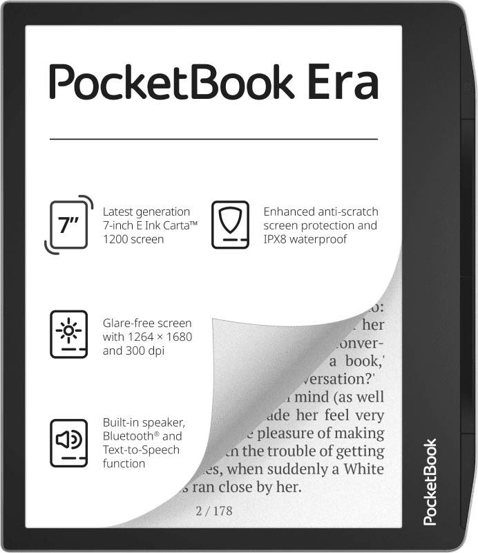 PocketBook e-luger Era 7" 16GB, must/stardust silver
