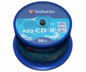 Verbatim Blank CD-R AZO 700MB 52x Crystal