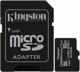 Kingston Canvas Select MicroSDHC 32GB + Adapter Memory Card