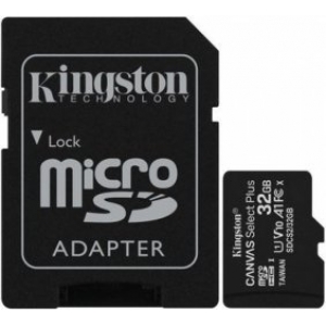 Kingston Canvas Select MicroSDHC 32GB + Adapter Memory Card