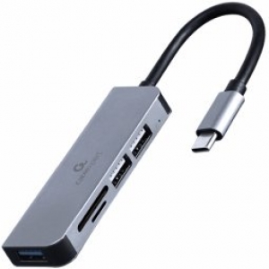 Gembird HUB USB Type-C 3-port with Card Reader