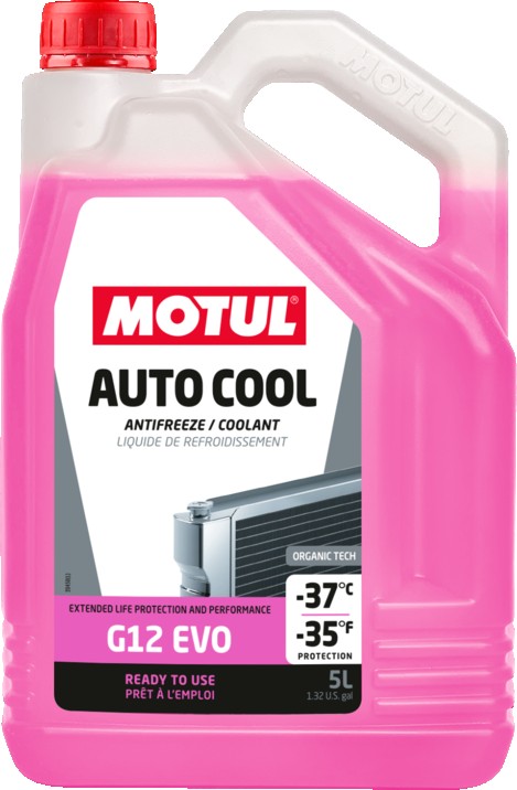 MOTUL AUTO COOL G12 EVO -37°C JAHUTUSVEDELIK ROOSA 5L