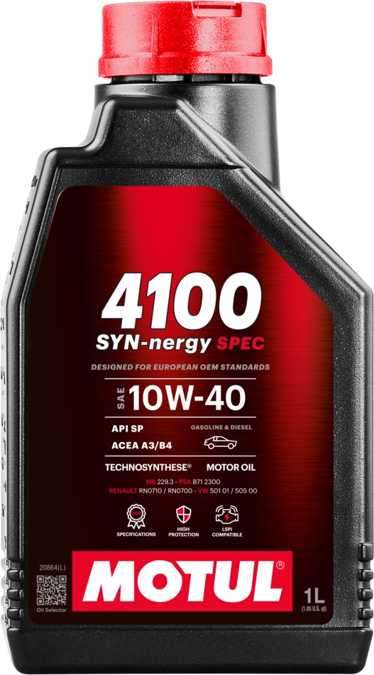 MOTUL 4100 SYN-NERGY SPEC 10W40 A3 / B4 1L