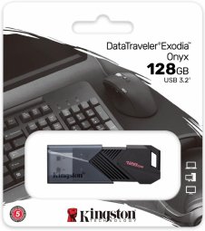 Kingston DataTraveler Exodia Onyx Flash Memory 128GB