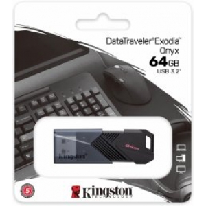 Kingston DataTraveler Exodia Onyx Flash Memory 64GB
