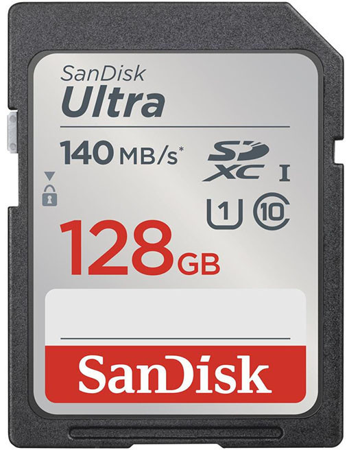 Sandisk mälukaart SDXC 128GB Ultra 140MB/s