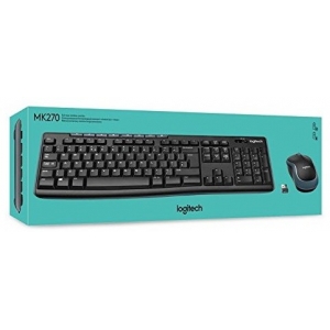 Logitech MK270 WRL Kомплект Клавиатура + Мышь Черный (ENG)