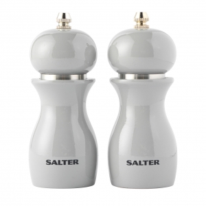 Salter 7613 GYXR Gloss Salt and Pepper Mills Grey