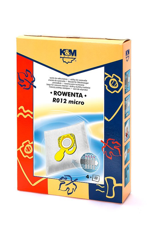 K&M KM-R012 Rowenta ZR200540/TEFAL ZR200940 Bags for vacuum cleaner 4 pcs.