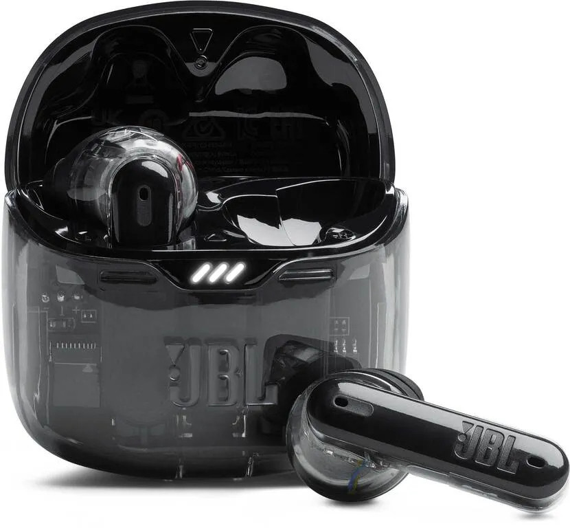 JBL juhtmevabad kõrvaklapid Tune Flex Ghost Edition, must/läbipaistev