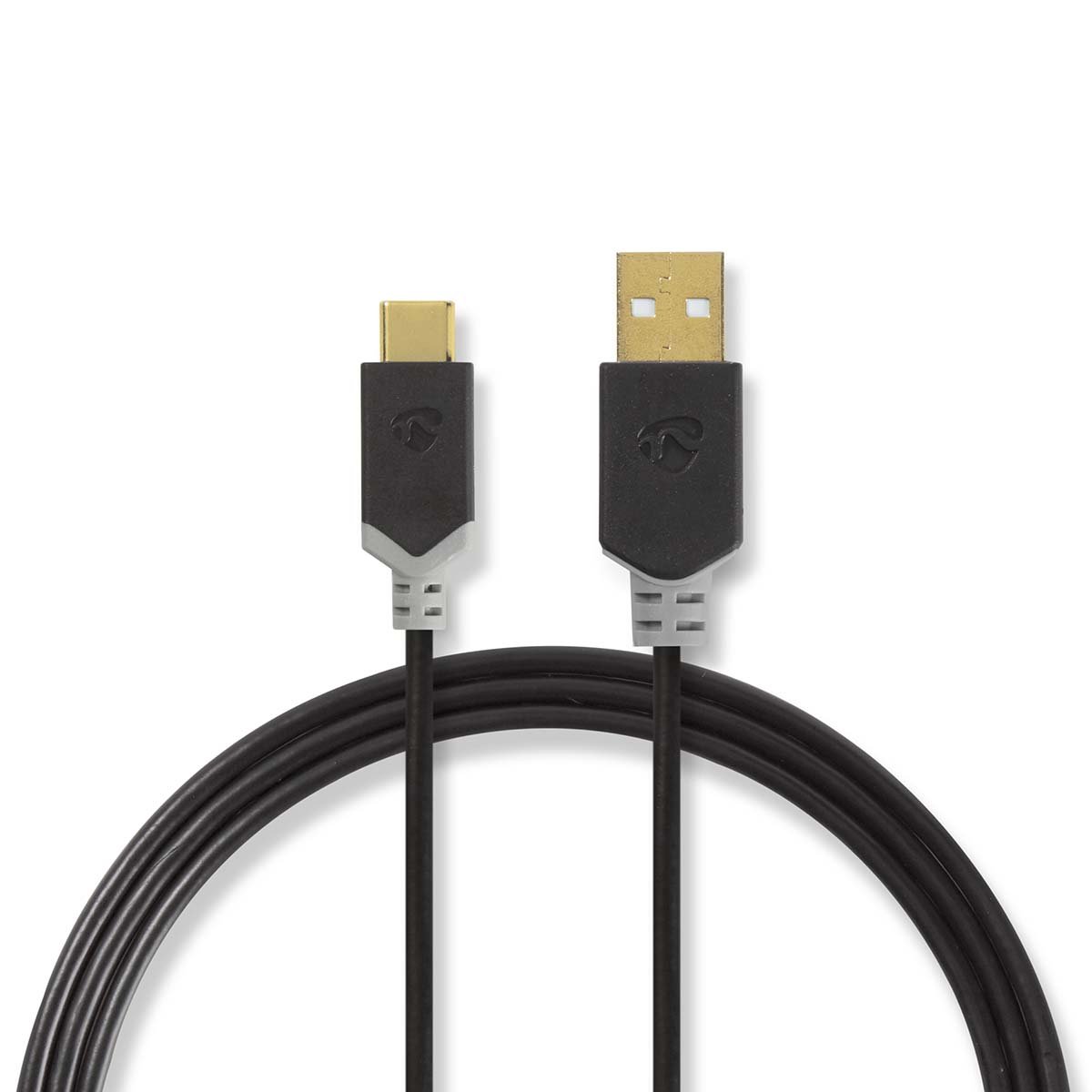 NEDIS CCBW60601AT20 Cable USB 2.0 | USB-A male | USB-C™ male | 60 W | 480 Mbps | 2.00 m