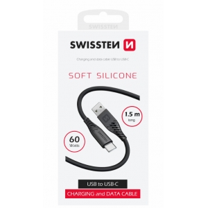 Swissten Soft Silicone Провод USB / USB-C / 1.5m / 60w