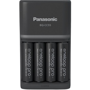 Panasonic eneloop laadija BQ-CC55 + 4x2500mAh
