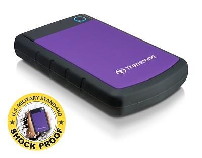 External HDD | TRANSCEND | StoreJet | 1TB | USB 3.0 | Colour Purple | TS1TSJ25H3P