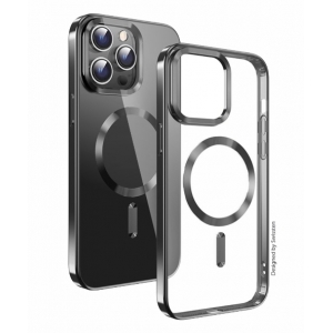 Swissten Clear Jelly Magstick Metallic Case Защитный Чехол для Apple iPhone 14 Pro Max