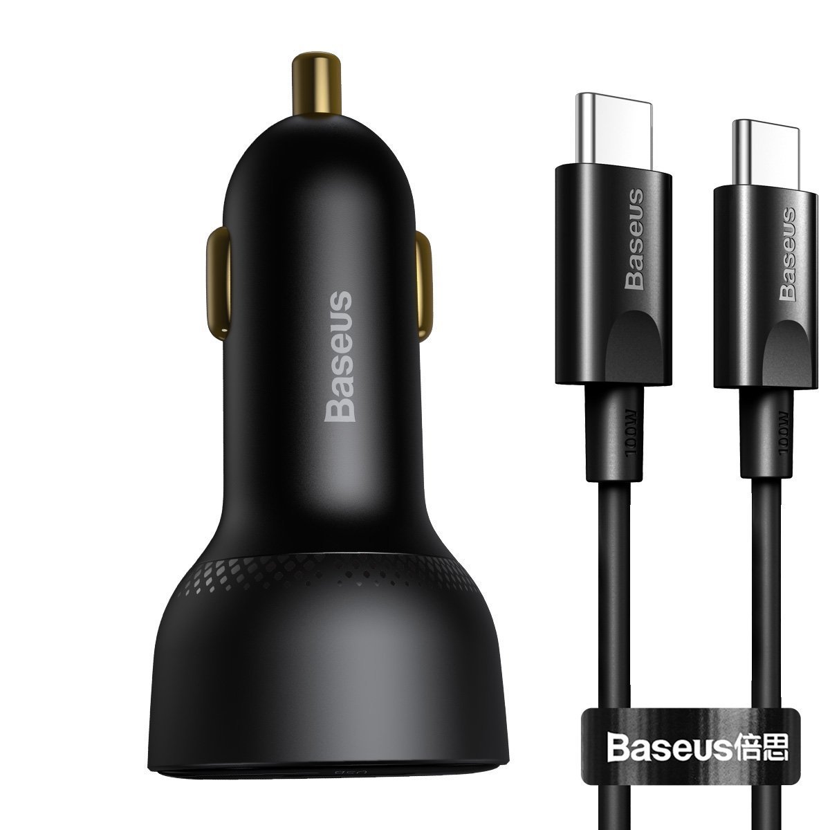 Baseus Superme Авто Зарядка + Кабель USB-C / 100W