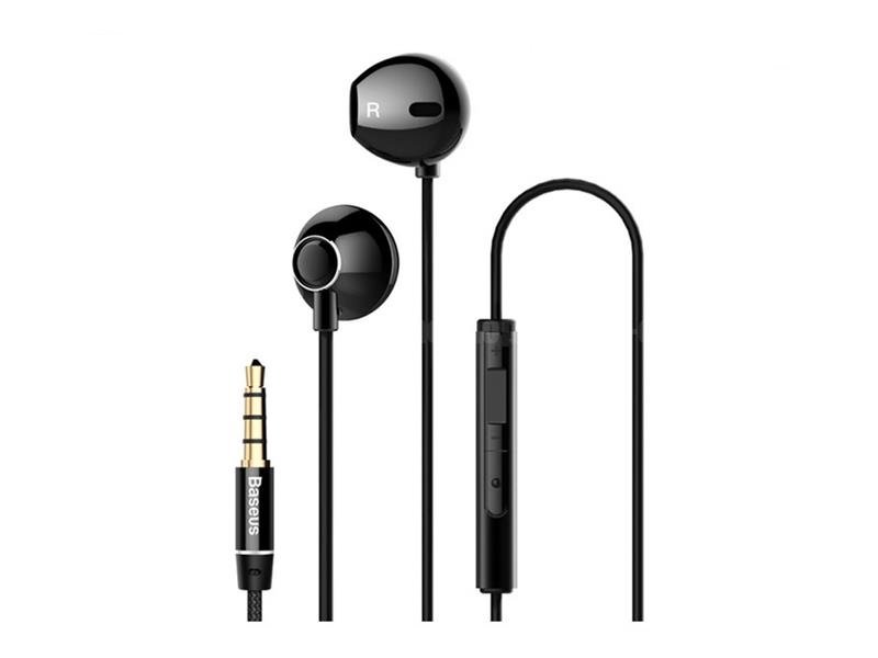 Baseus Encok NGH06-01 Stereo Headset With Microphone And Remote / 3,5mm / 1.2m / Black