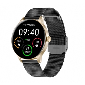 Garett Smartwatch Garett Classy gold-black steel Умные часы IPS / Bluetooth / IP68