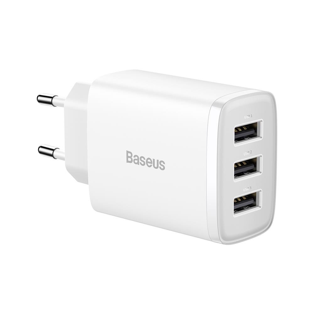 Baseus Компактное Зарядное Устройство 3 x USB / 17w