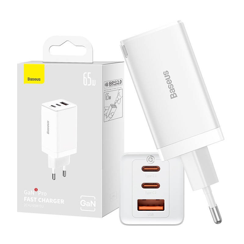 Baseus GaN5 Pro Wall charger 2xUSB-C / USB / 65W