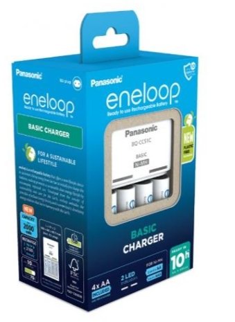 Panasonic Eneloop Smartplus Batteries charger + 4x AA 2000 mAh