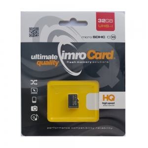 Imro Memory Card MicroSD / 32GB / cl.10 / UHS-I