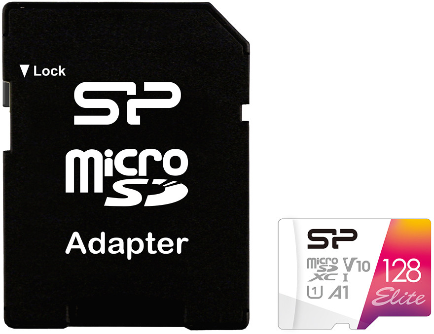 Silicon Power mälukaart microSDXC 128GB Elite + adapter