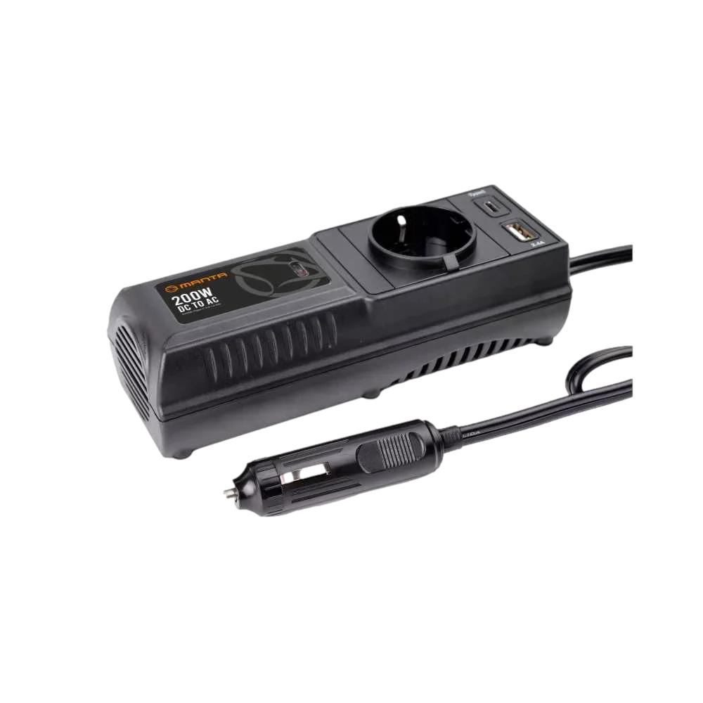 Manta MPI200C Power Inverter 200W DC to AC