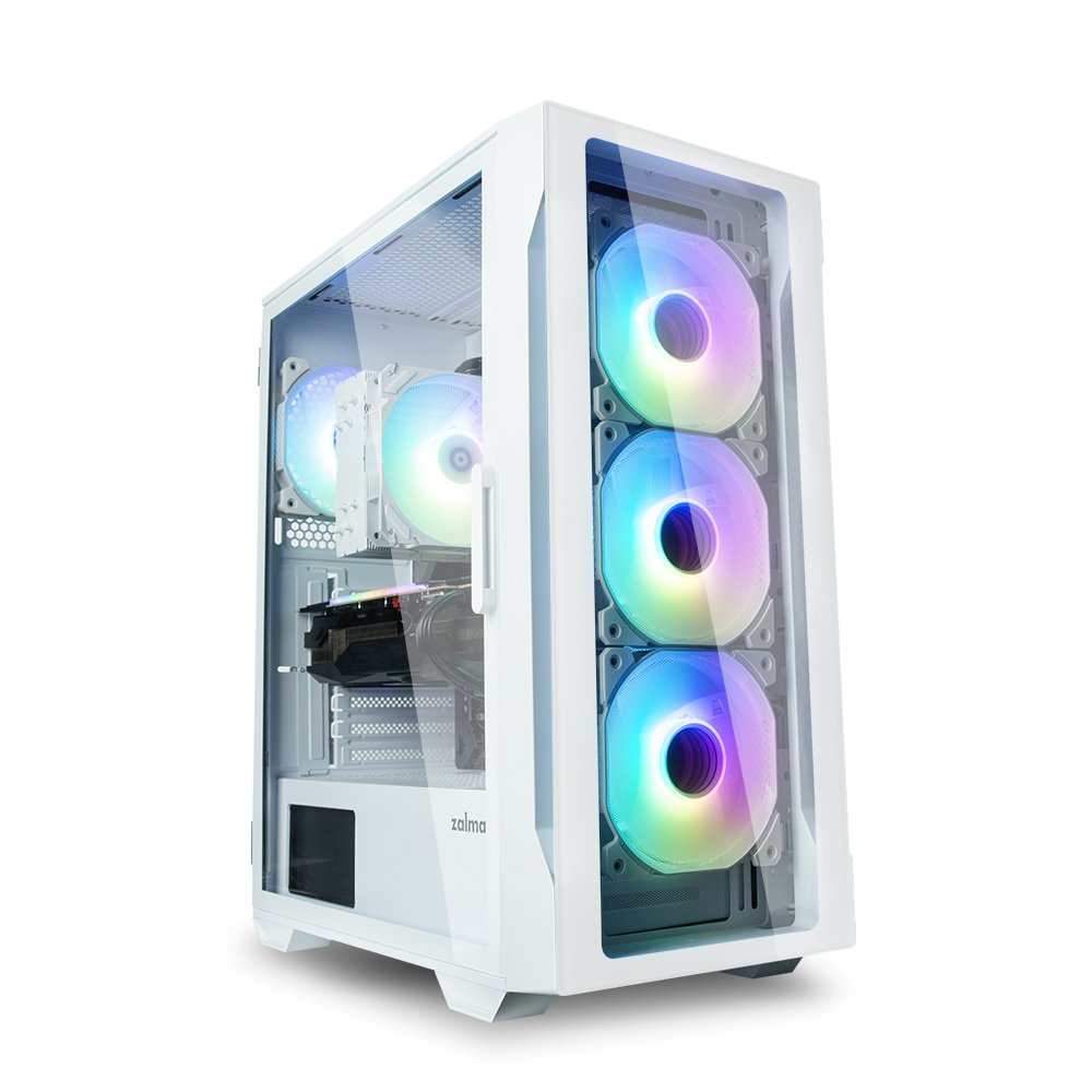 Zalman I3 NEO TG white, RGB fan x4