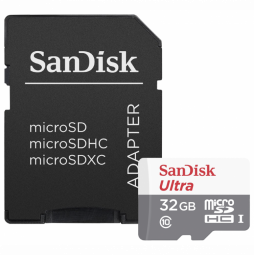 Sandisk Ultra microSDHC 32GB + Adapter Memory Card