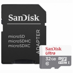 Sandisk Ultra microSDHC 32GB + Adapter Memory Card