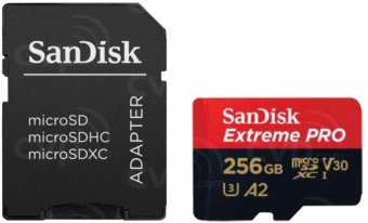 Sandisk MicroSDXC 256GB + SD adapter Memory Card