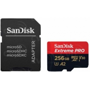 Sandisk MicroSDXC 256GB + SD adapter Memory Card