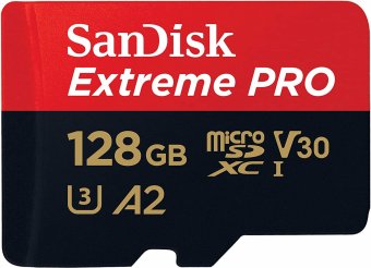 SanDisk Extreme PRO 128GB MicroSDXC Memory Card