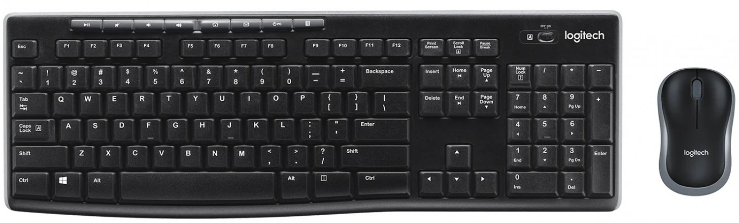 Logitech DT MK270 WRL Keyboard + Mouse ENG / RU