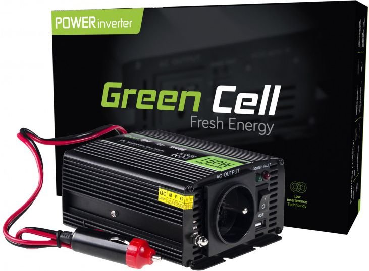 Green Cell 12V to 230V Car Power Inverter 150W / 300W