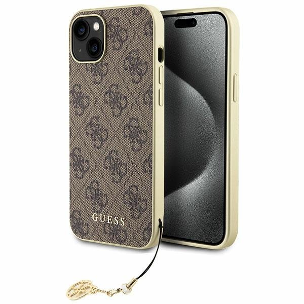 Guess 4G Charms Collection Back Case for Apple iPhone 15