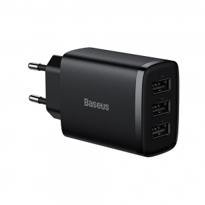 Baseus Компактное Зарядное Устройство 3 x USB / 17 Вт