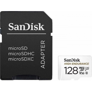SanDisk High Endurance microSDXC 128GB V30 + Adapter Memory Card