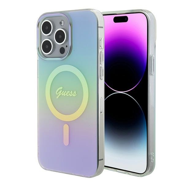 Guess IML Iridescent MagSafe Back Case Защитный Чехол для Apple iPhone 15 Pro Max