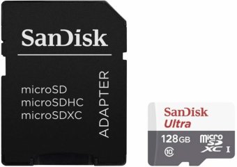 Sandisk Ultra microSDXC 128 ГБ + адаптер Карта памяти