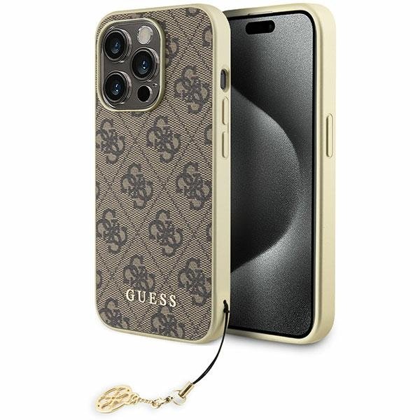 Guess 4G Charms Collection Back Case for Apple iPhone 15 Pro