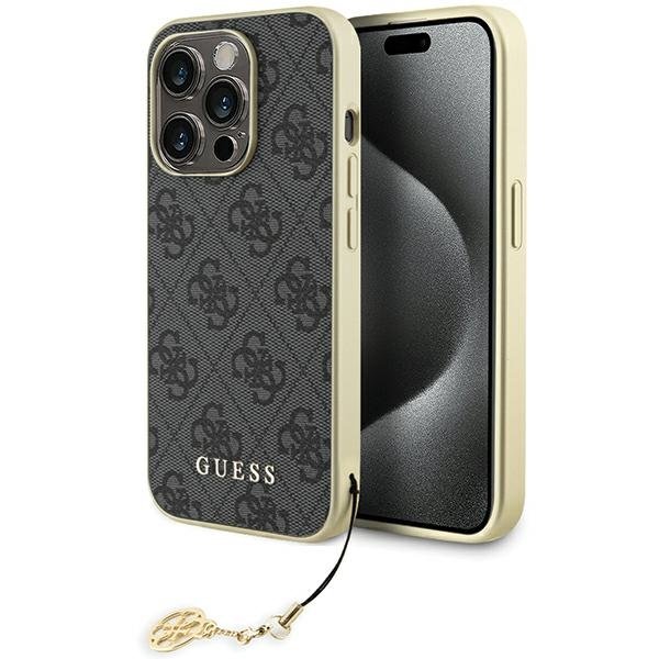 Guess 4G Charms Collection Back Case for Apple iPhone 15 Pro