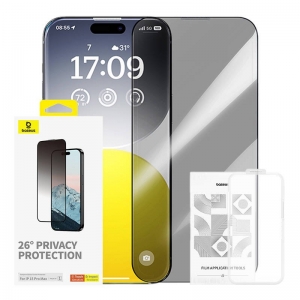 Baseus Diamond Privacy Protection Tempered Glass Защитное Стекло для Apple iPhone 15 Pro Max