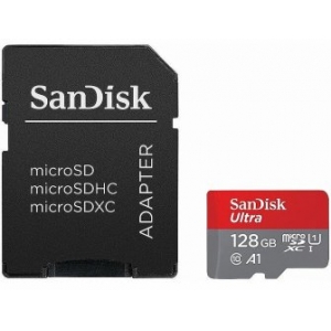 SanDisk Ultra Light microSDXC 128 ГБ + SD-адаптер Карта памяти