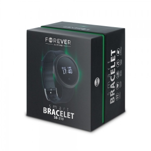 Forever Smart Bracelet SB-310 Bluetooth Smart Bracelet For Aktivities Black